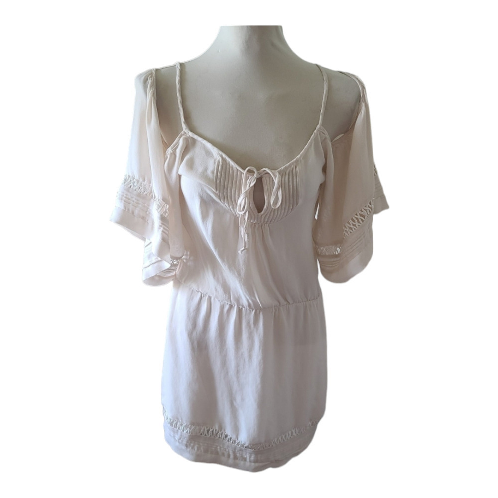 Parker silk cold shoulder boho dress size medium